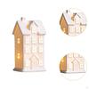Lighted Figurine, House Sculpture with Light, Christmas Decoration for Fireplace ,Living Room, Party