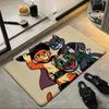 Cartoon P-Puss In B-Boots Floor Mat Soft Flannel Floor Mat  Suitable for Entryways, Living Rooms, Bedrooms, and Bathrooms