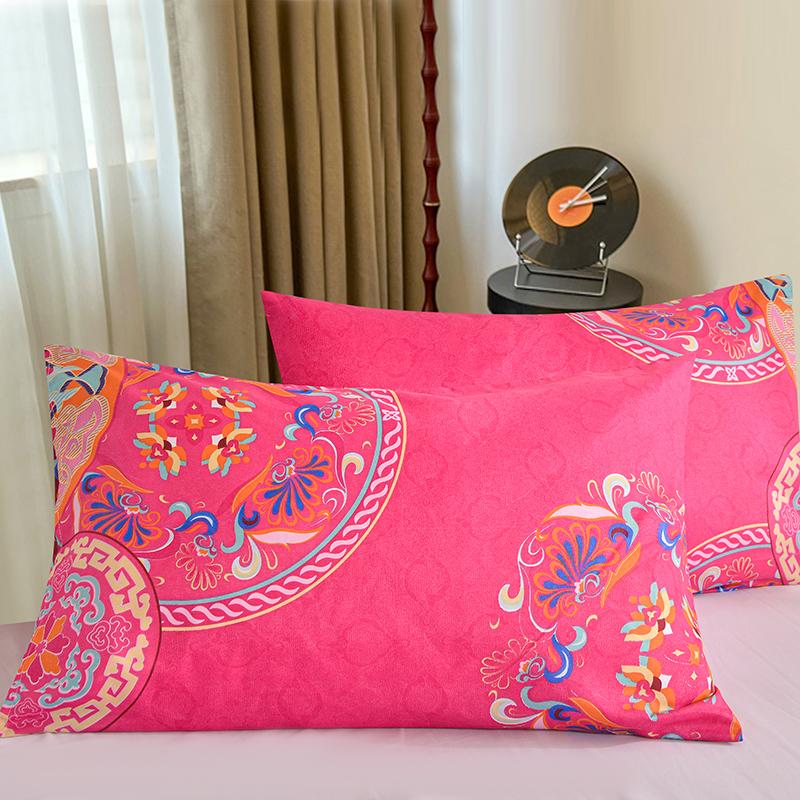 Printed Pillow Cover 2pcs Pillowcase 48x74cm Pillow Sham for Home Bed Pillowslip Rectangle Cushion Cover funda almohada