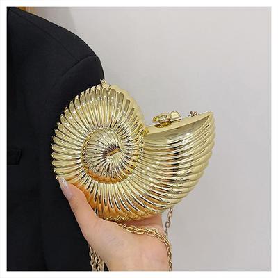 Seashell-Shaped Women's Evening Crossbody Bag - 2024 Summer Trend