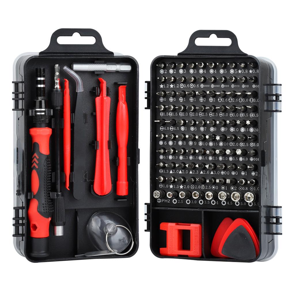 115-in-1 Carbon Steel Multi-Purpose Clock & Phone Repair Screwdriver Set