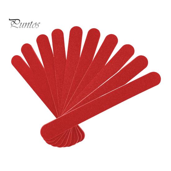 

10 шт. двухсторонняя деревянная пилочка для ногтей зернистостью 100/180 для мужчин и женщин, гелевая акриловая пилочка для ногтей, пилочка для ногтей, маникюрный педикюрный инструмент красный