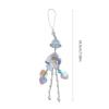 Sparkling Phone Decoration Charm Pendant Charming Jellyfish Shaped Pendant Phone Lanyard Stylish Keychain Charm Ornament