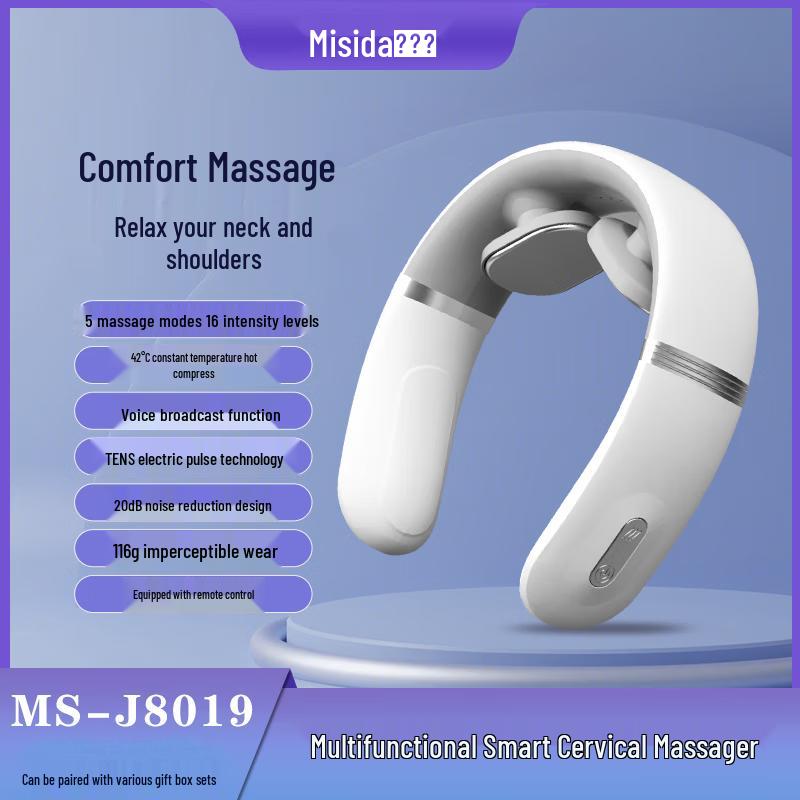 

Misida MS-J8019 Smart Cervical Neck Massager with Heat and Pulse CN plug (adapter included)