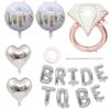 Rose Gold Bride To Be Letter Foil Balloon Love Ballon Wedding Engagement Decor Bachelor Party Wedding Bridal Shower Supplies