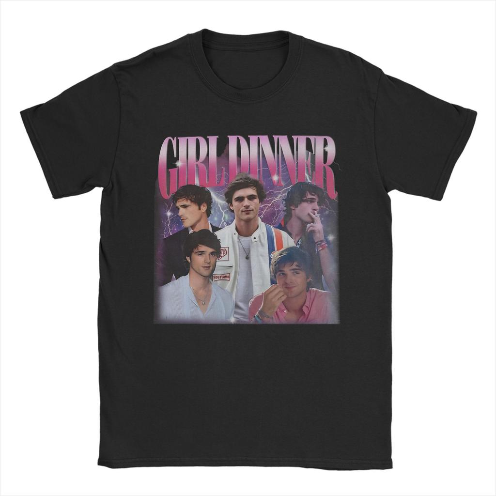 2026 summer Girl Dinner Jacob Elordi Tee Shirt for Unisex Women Graphic T Shirts Cotton Clothing
