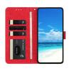 Wallet Case for Galaxy A16 - Leather/PU, Red, With Lanyard