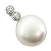 Pendant Top Silver Women Pearl Used