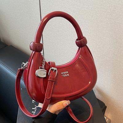 Retro Oil-wax Leather Hand-held Dumpling Bag High-quality Single-shoulder Crossbody Women's Bag