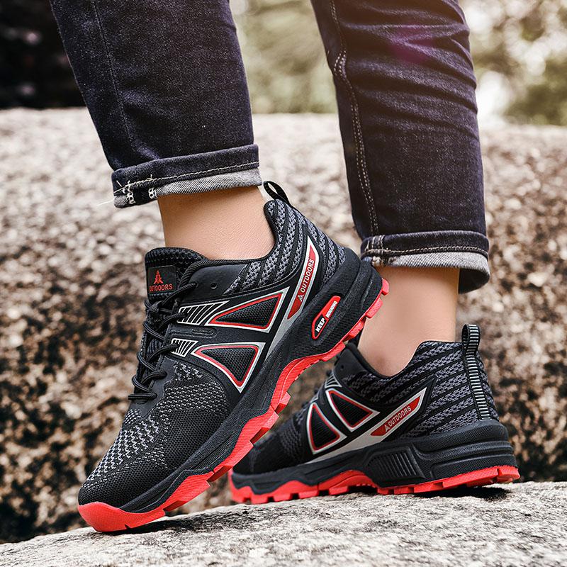 Mens Outdoor Hiking Shoes Off-Road Non Slip Anti Collision Breathable High Quality Mens Boots Lockless Casual Cycling Shoes 47