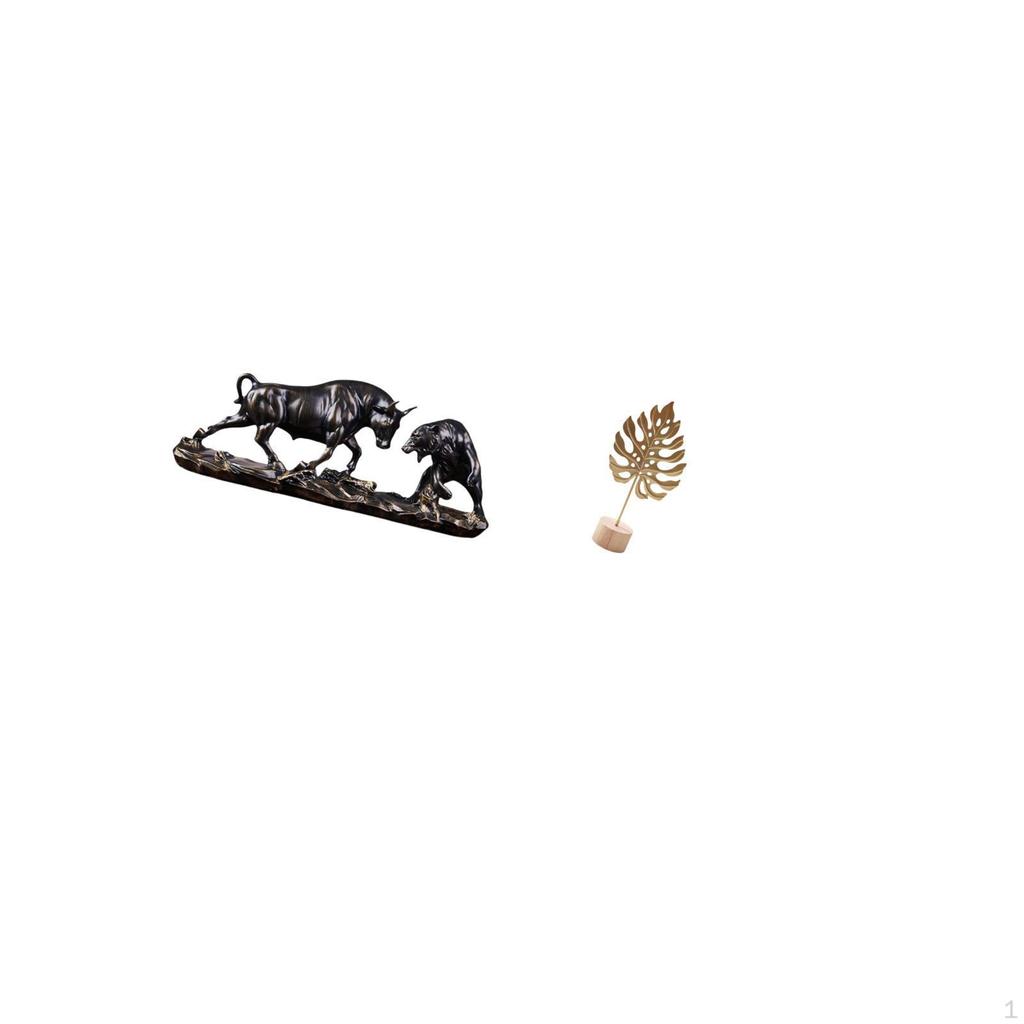 Modern Feng Shui Animal Sculpture with Abstract Metal Figurine Nordic Creative Ornament for Desk
