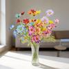 Artificial Flowers UV Resistant Fake Wildflowers with Stem for Indoor Outdoor Porch Patio Garden Home Vase Decor