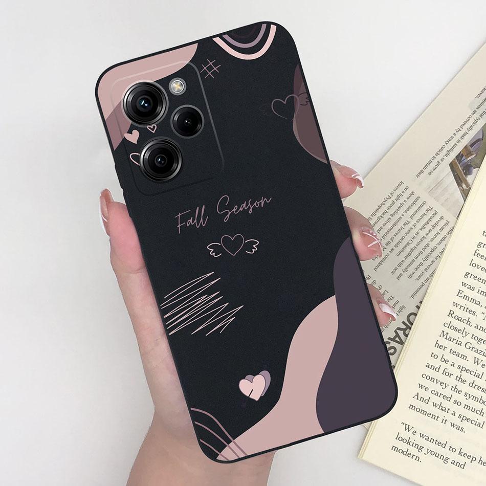 Cell Phone Case For Xiaomi Poco X5 Pro 5G Trendy Pattern Silicone Protective Matte Cover For PocoX5 X 5 X5Pro Capa Funda Bumper