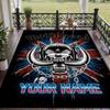 Custom Text Printed Rug Motorhead Non Slip Floor Carpet For Home Room Decor
