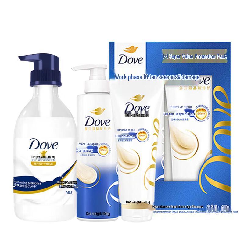

Набор Dove Интенсивное питание: Шампунь, Кондиционер и Гель для душа 1240 г