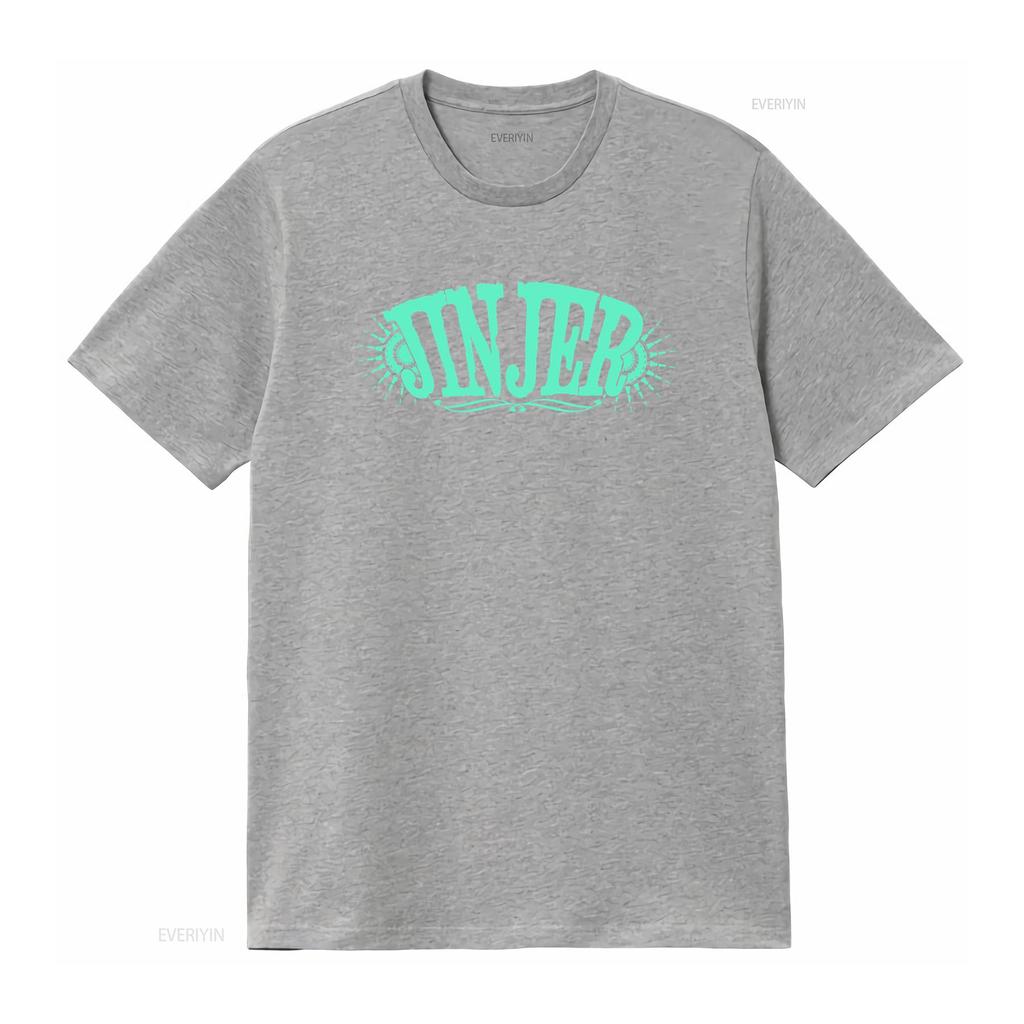 Jinjer Metalcore Band Logo Mens T Shirt Stylish Hip Hop for Adults vintage Washed Stretched designer clothes fashion
