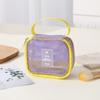 Lightweight Dopamine Color Mesh Storage Bag Large Capacity Hollowout Cosmetic Bag Travel Storage Pouch Toiletry