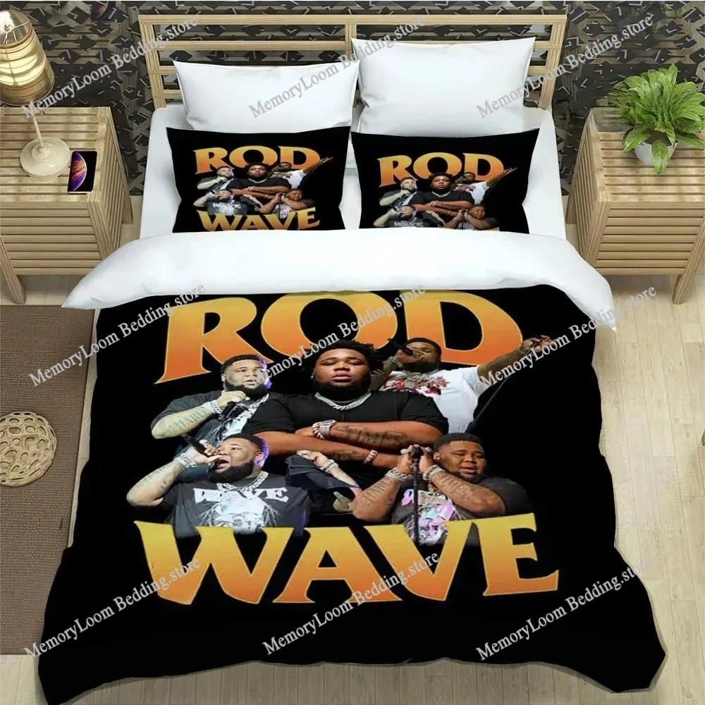 Popular Music Rod Wave Print Bedding Sets Exquisite Bed Supplies Set Duvet Cover Comforter Set Bedding Set Luxury Birthday Gift