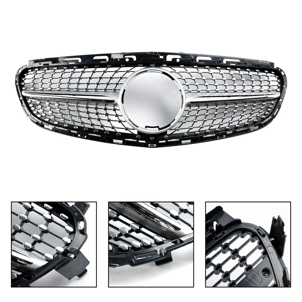 Diamant Frontstoßstangengitter Grill Passend für Mercedes E-Klasse W212 2013-2016 Facelift