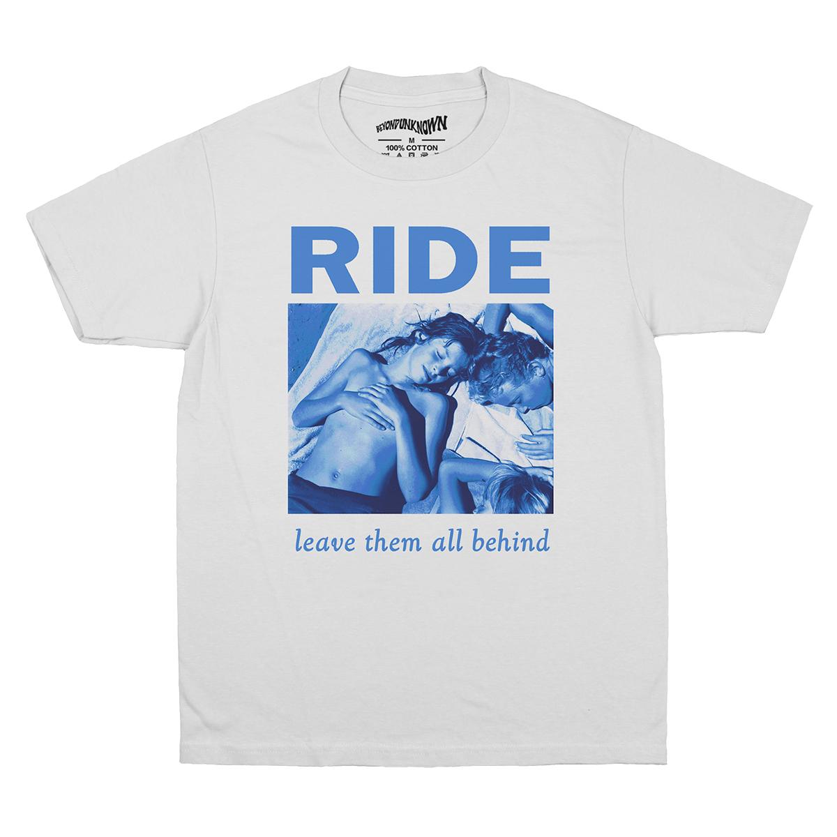 Ride TShirt Leave Them All Behind Indie Rock My Bloody Valentine Unisexs Clothing Short Sleeve Summer Unisexs Cotton Print Tee S