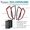 For Subaru Forester 2019 2020 2021 2022 2023 2024 Real Soft Carbon Fiber Sticker LHD RHD Car Air Outlet Frame Side of Dashboard