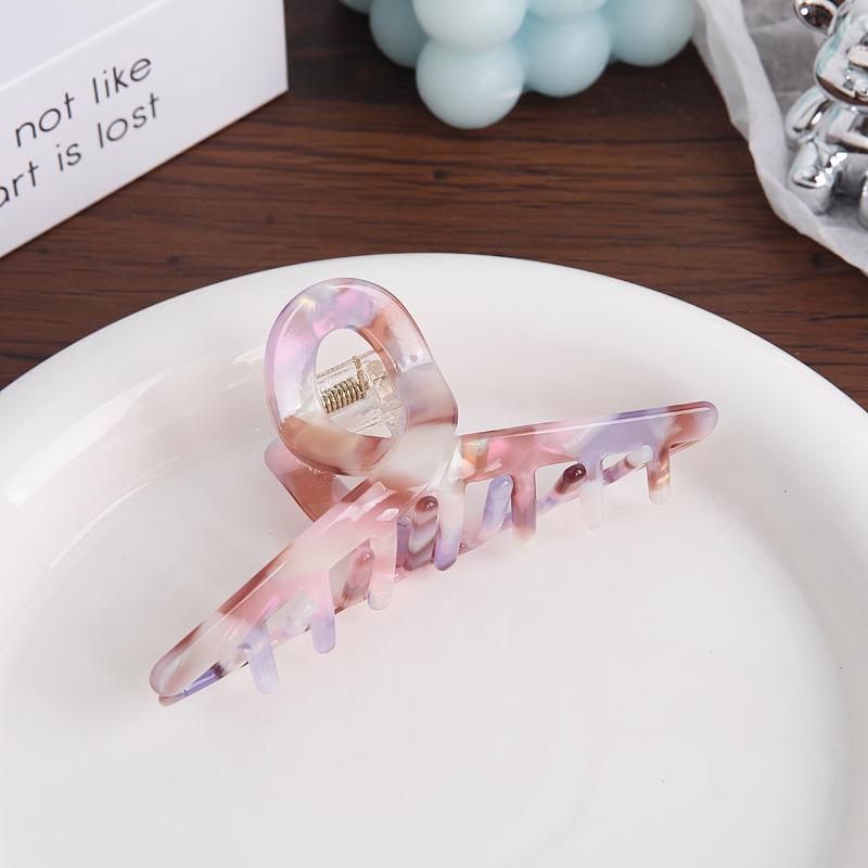 Retro French Mermaid Acetate Shark Hair Clip for Women