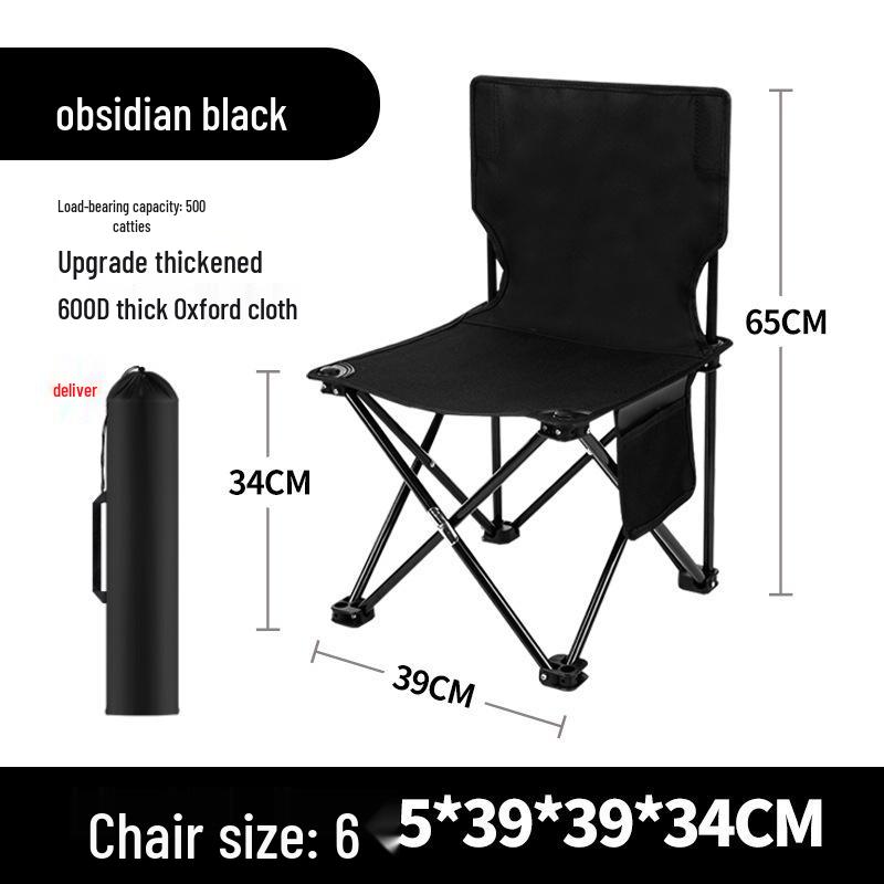 Portable Outdoor Folding Stool - Compact Camping and Fishing Chair for Art Students