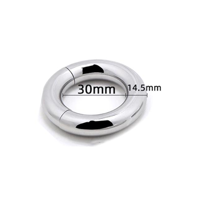 Metal Magnetic Scrotum Stretcher Penis Cock Lock Ring Heavy Male Metal Ball Scrotum Stretcher Delay Ejaculation BDSM Sex Toy