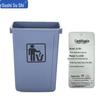 60l thickened open top, dark grey (yj-a120)