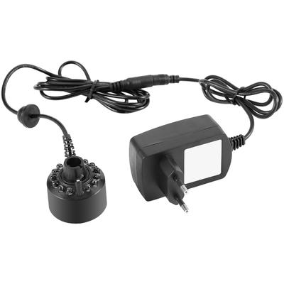 1Pc 12LED Colorful Mist Maker for Water Fountain Pond με τροφοδοτικό