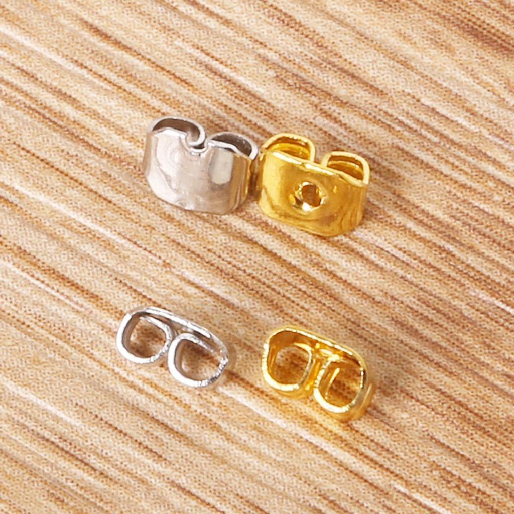 100 Anti-Slip DIY Earbud Tips and Earring Backs - Universal Fit