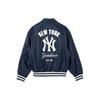 New Era MLB Los Angeles Dodgers Letter Embroidery Back Print Zip-Up Long Sleeve Jacket Unisex jackets Blue 14179179
