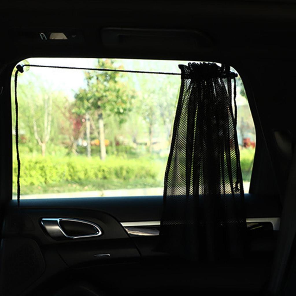 Summer Suction Cup Curtain In The Car Window Sunshade Cover Universal Side Window Sunshade UV Rays Protection Curtains Blocks
