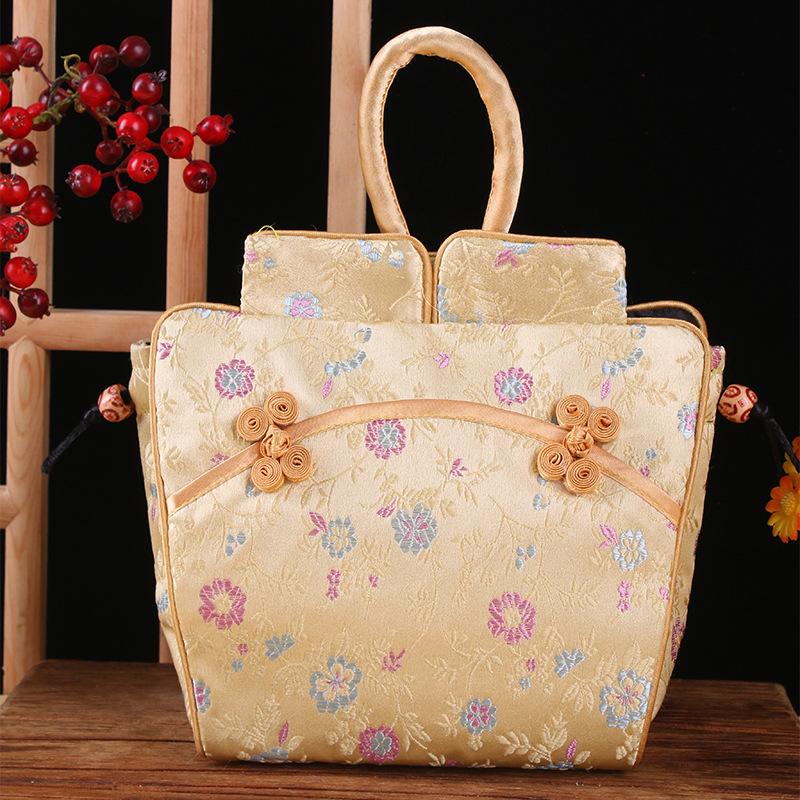 Nanjing Brocade Silk Clutch: Chinese Style Qipao Hanfu Makeup Bag, Coin & Card Holder, Key Pouch