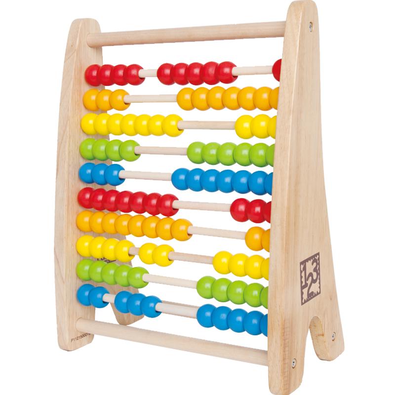 Hape Wooden Rainbow Abacus (100 Beads)