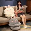 Soft Cartoon Animal Plush Pillow Seat Chair Cushion Stuffed Plush Bunny Doll Toy Sofa Floor Mat Home Decor Creative Gifts