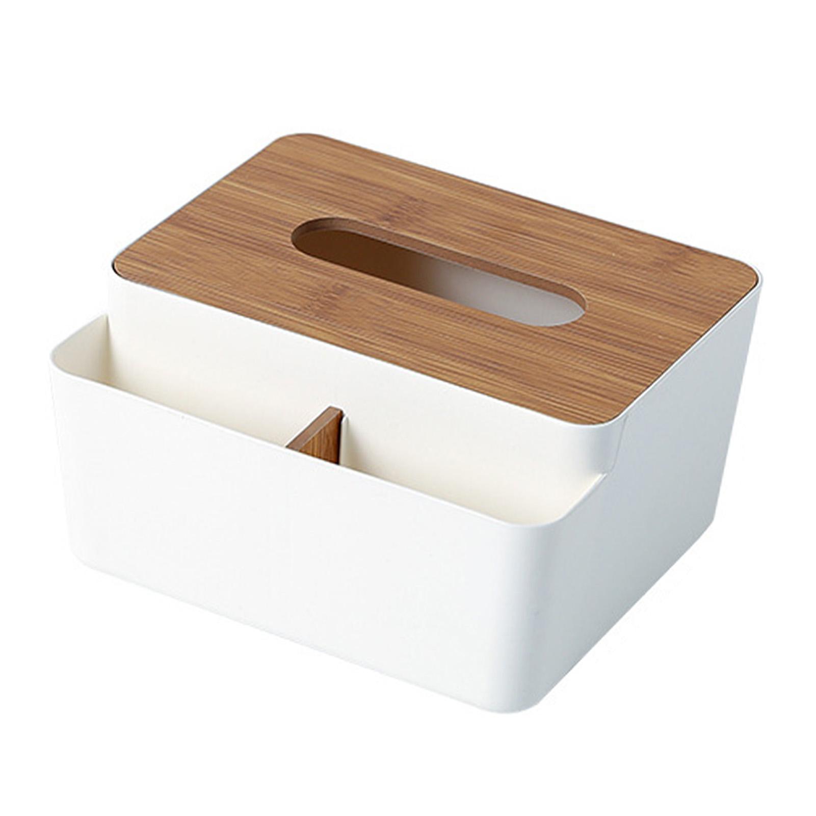 

Tissue Box Cover PP Fiberboard Simple Fashionable Facial Paper Dispenser Box for Bedroom Living Room Kitchen