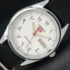 REFURBISHED JAPAN SEIKO 5 AUTOMATIC 6309A MENS ARABIC WHITE DIAL WATCH A427262-2 QRL-a427262
