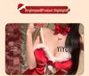 Yi Yue Christmas Camisole Nightdress: Women's Sexy Lingerie with Pure Desire, Temptation, and Convenience – No Need to Remove (Model 8860)