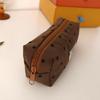 Dotted Print Fabric Pencil Case Big Capacity Pen Pouches Travel Makeup Storage Bag for School Offices Travel Daily Use