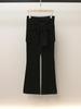 French Casual A-Line Tie-Up Micro-Flared Women's Trousers - Autumn Collection