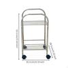Stainless Steel Rolling Utility Cart, Freestanding Storage Organizer, Bathroom, Living Room, Bedroom