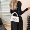 Trend Small Square Bag Autumn New Bag Women's Fashion Simple Shoulder Bag Casual Commuter Messenger Bag