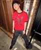 Nodi Lucky Dead Horse Ringer Crop Tee Melange Gray