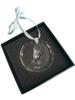 Mudi - crystal bauble with a photo, dog photo in crystal, personalized Christmas tree ornament by Art-Dog brand