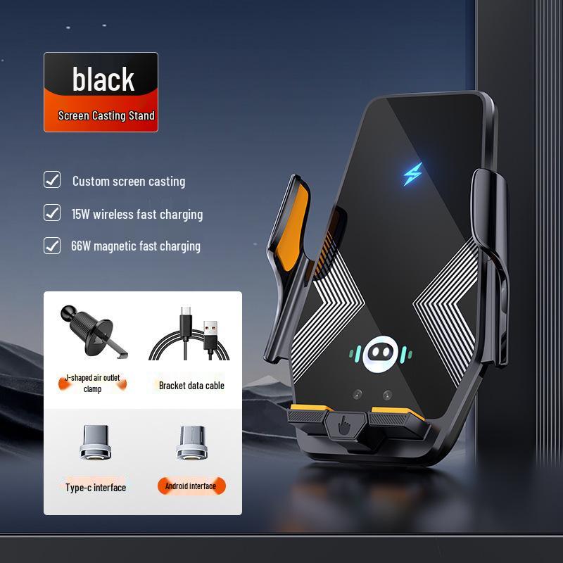 15W Auto Induction Wireless Car Charger & Phone Holder