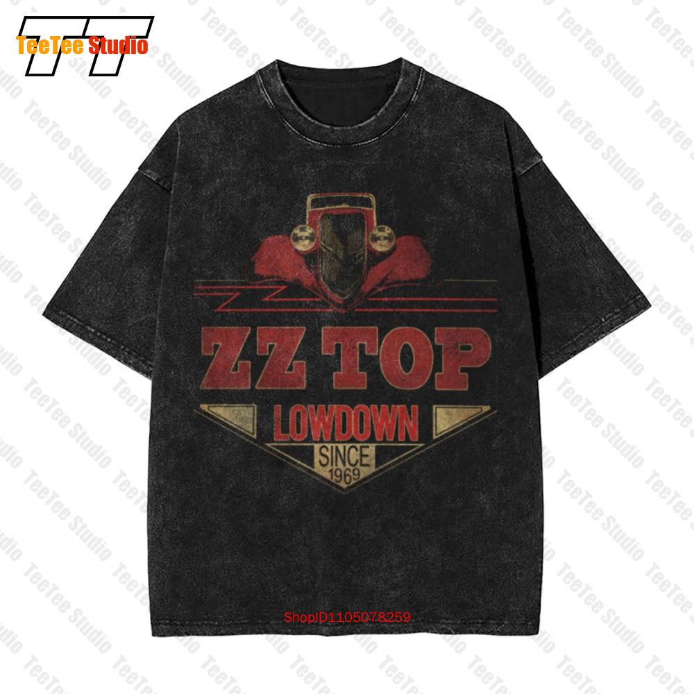 Zz Top Lowdown Since Blues Rock Vintage Oversized TShirt SRC S
