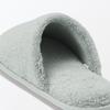 MUJI Washable Cotton Tile Slippers with Front Size Room Shoes Closure, Green, M, 84770548,