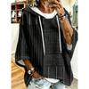Women's mid-sleeve casual hoodie