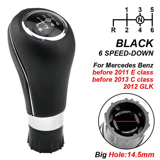Manopla de Câmbio Manual de 6 Velocidades para Carro, Adaptador de Manga de Alavanca para Mercedes/Benz W203 S203 CL203 W209 W204 C204 C63 C300 A207 W212